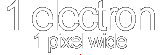 an electron as one pixel